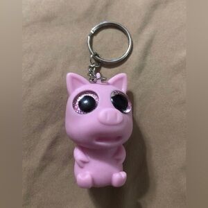 Pig stress relief and fidget keychain